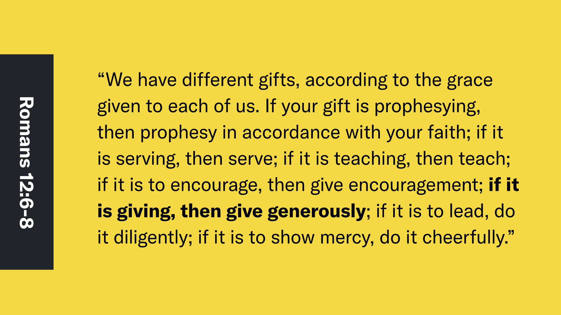 Romans 12:6-8