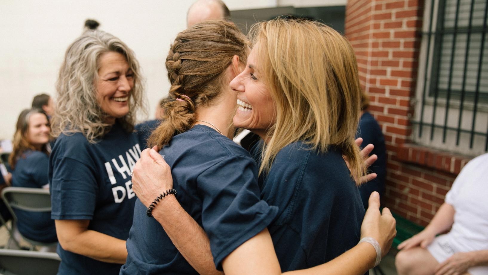 Women Hugging